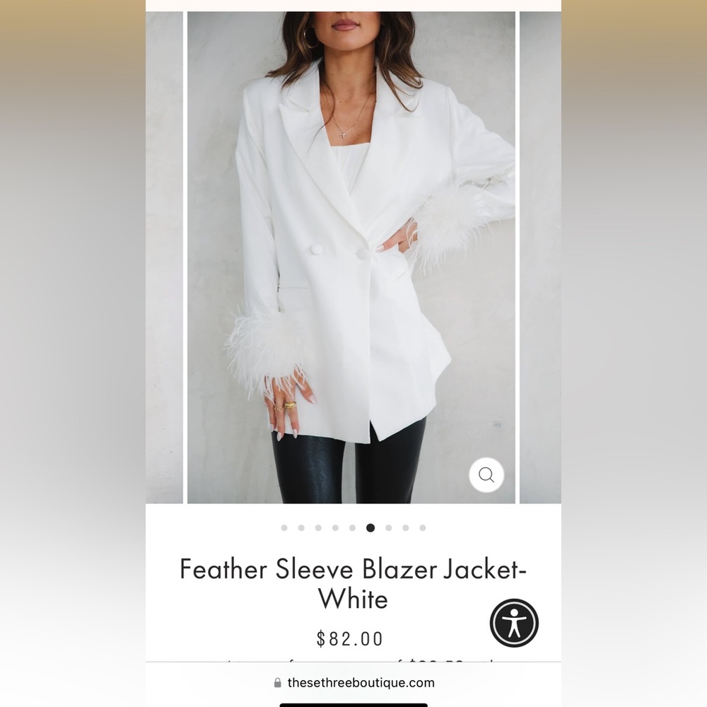 Feather blazer